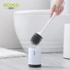Toilet brush, no dead corners, household toilet cleaning silicone brush, storage rack, wall-mounted toilet cleaning set details Picture